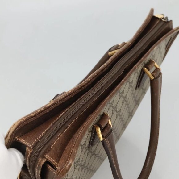 GUCCI GG Supreme Tote Bag PVC Beige Gold Auth am8712 - Picture 16 of 16